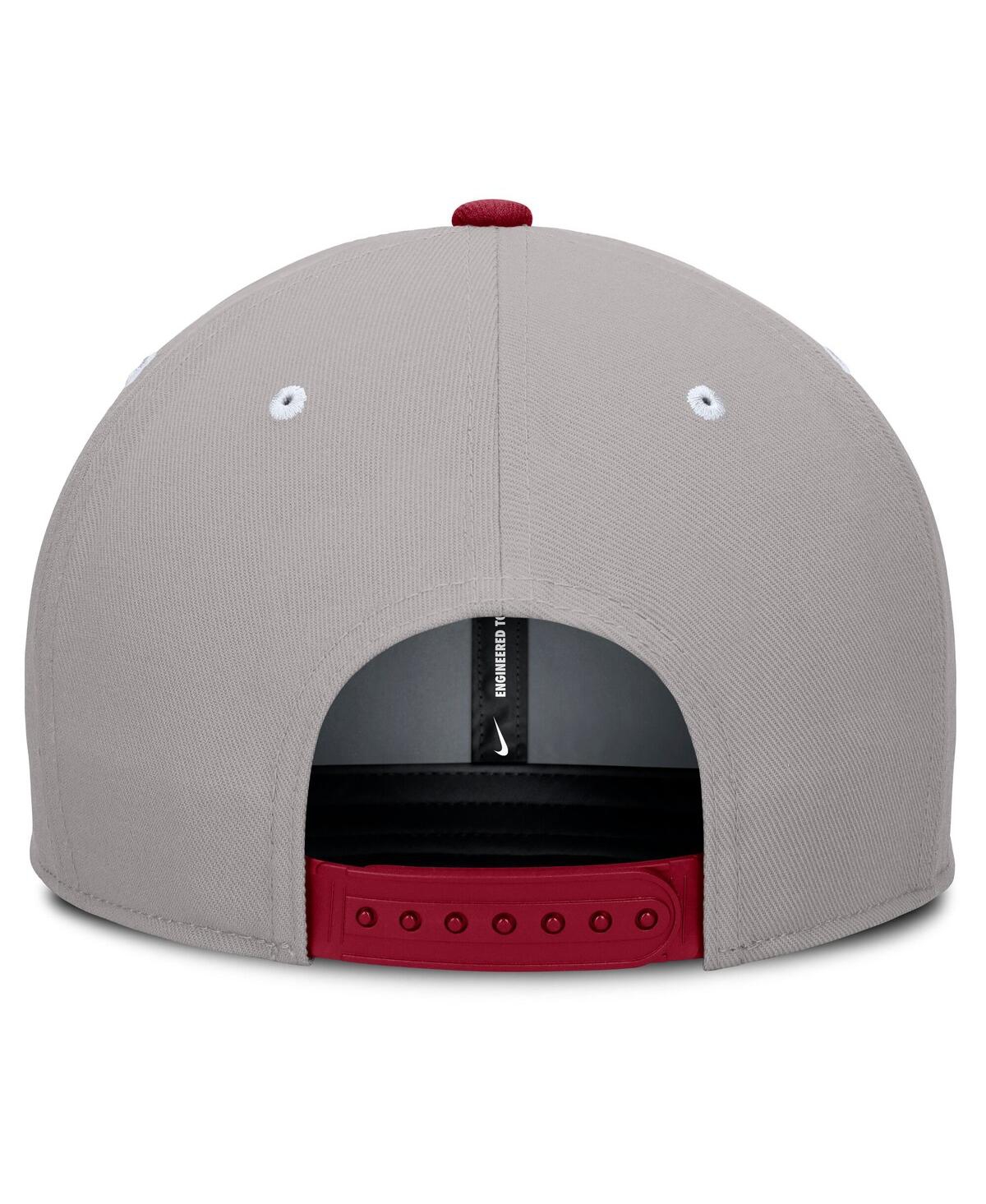 Nike Men's Crimson/gray Alabama Crimson Tide Prep Pro Performance Snapback Hat