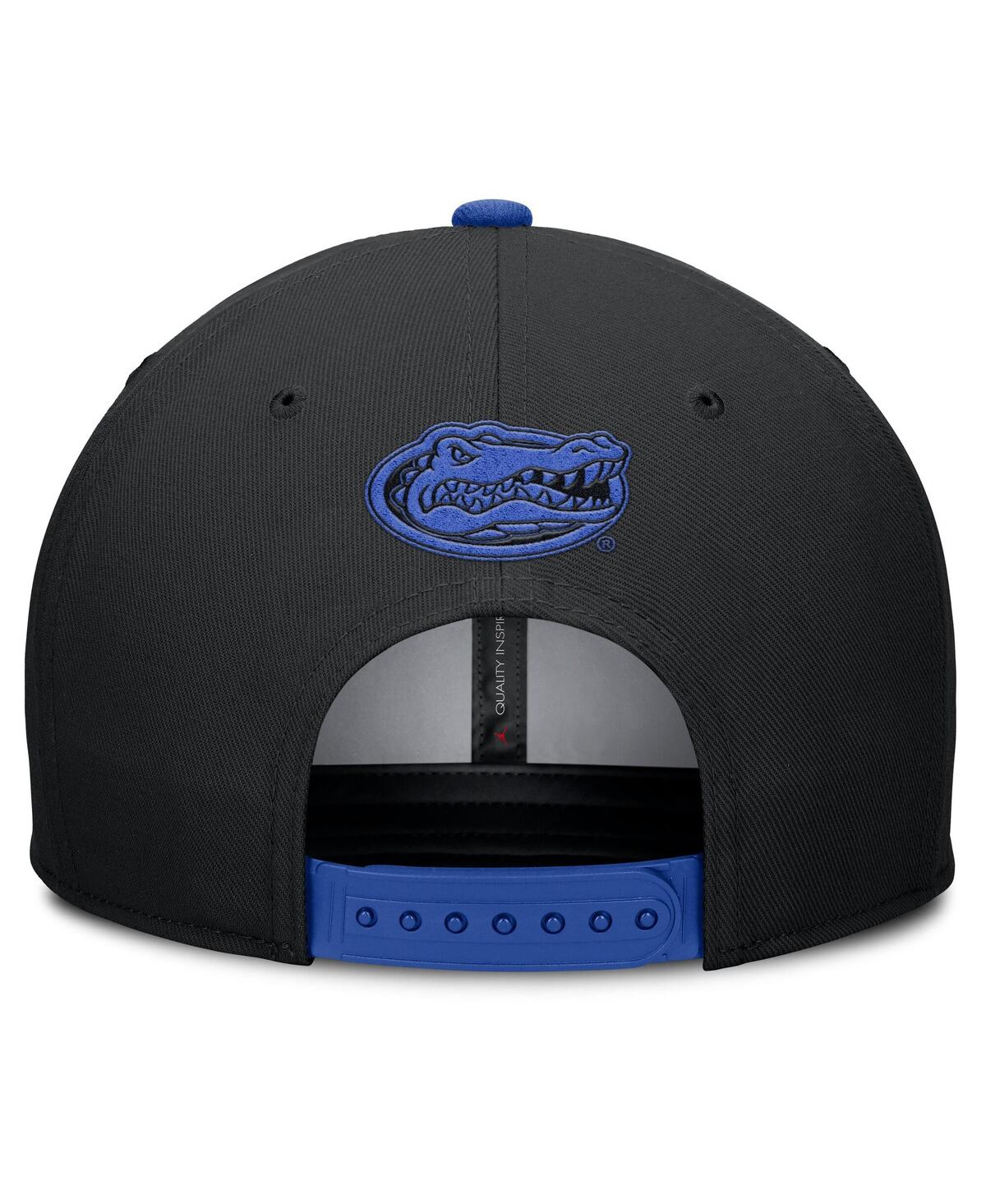 Jordan Men's Black/royal Florida Gators 2025 Sideline Campus Pro Local Snapback Hat In Multi