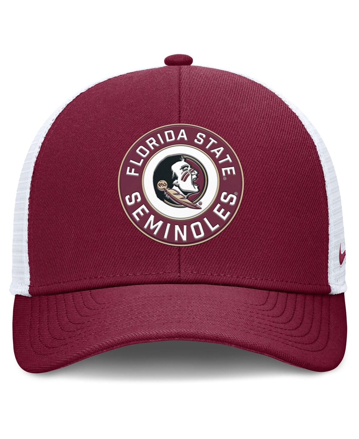Nike Men's Garnet/white Florida State Seminoles Rise Primetime Performance Trucker Adjustable Hat
