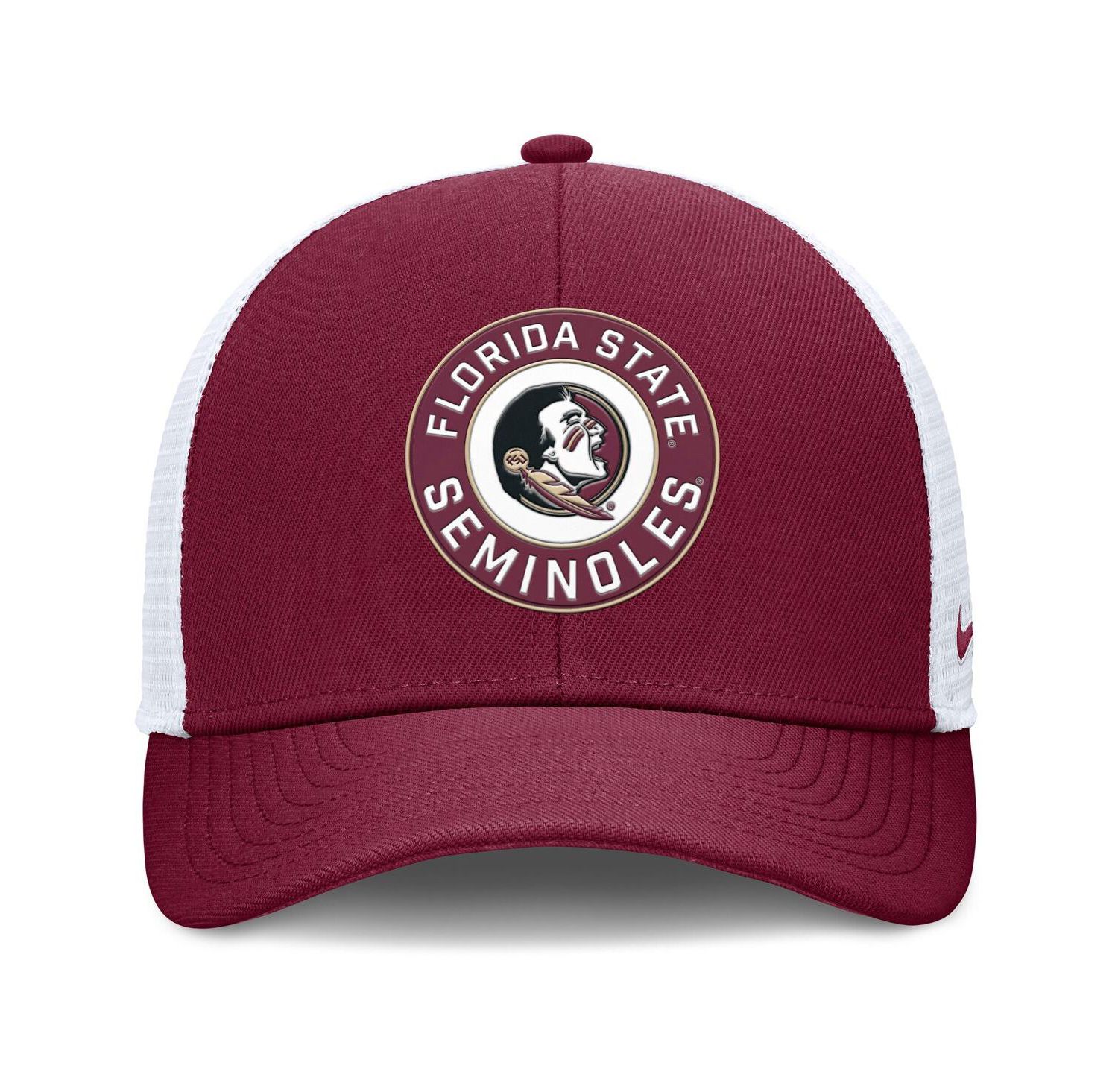 Men's Garnet/White Florida State Seminoles Rise Primetime Performance Trucker Adjustable Hat