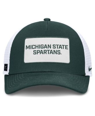 Men's Green/White Michigan State Spartans 2025 On-Field Rise Patch Trucker Adjustable Hat