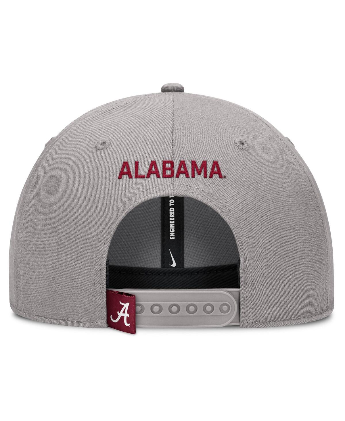 Nike Men's Gray Alabama Crimson Tide 2025 On-field Rise Performance Adjustable Hat In Gray