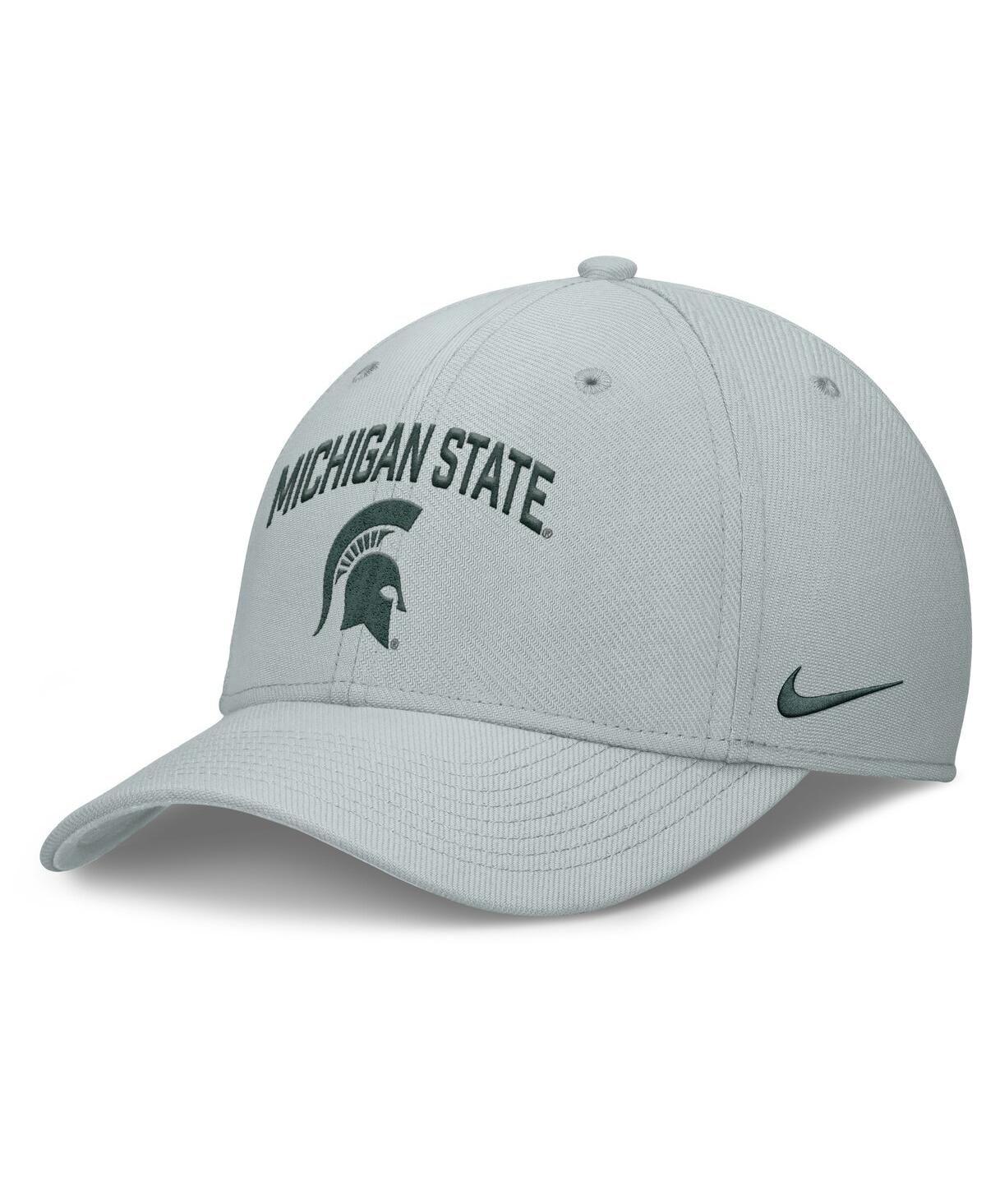 Men's Gray Michigan State Spartans 2025 On-Field Rise Performance Flex Hat - Gray