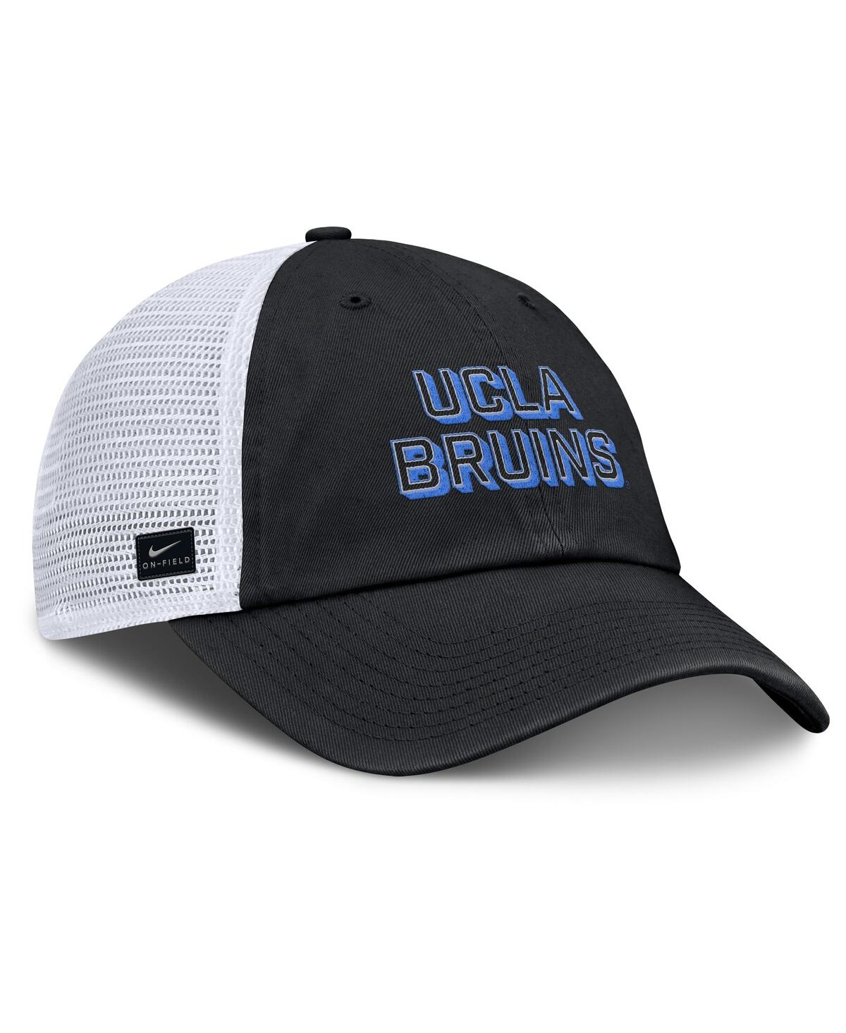 Jordan Men's Black Ucla Bruins 2025 Gameday On-field Club Adjustable Trucker Hat In Black