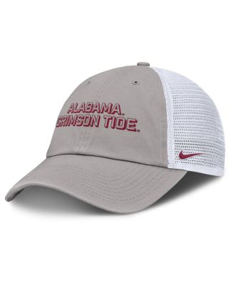Nike - Men's Gray Alabama Crimson Tide 2025 Gameday On-Field Club Adjustable Trucker Hat