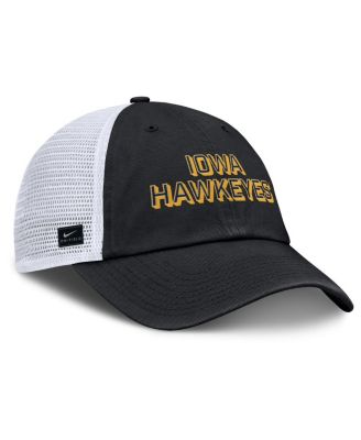 Men's Black Iowa Hawkeyes 2025 Gameday On-Field Club Adjustable Trucker Hat