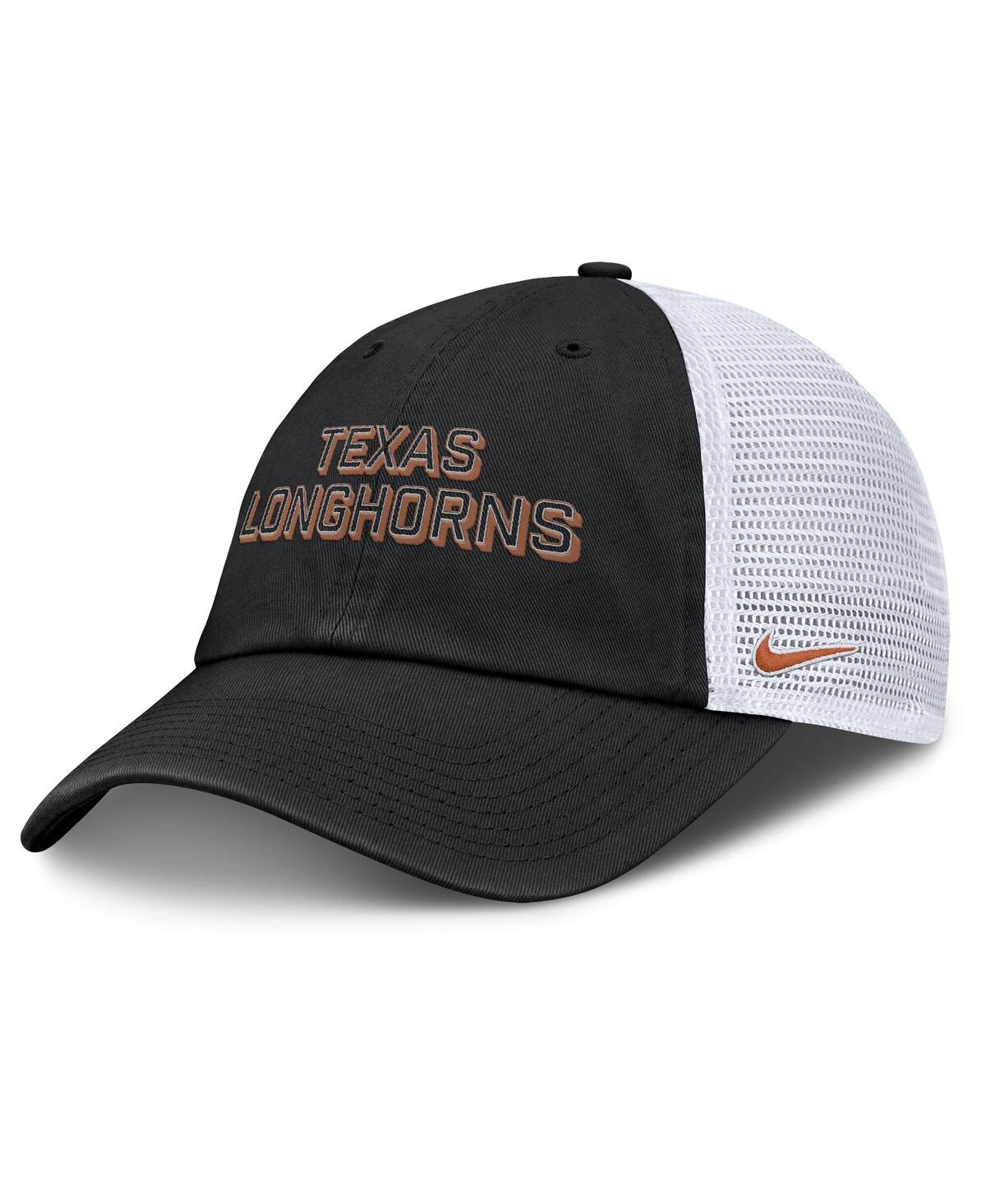Nike Men's Black Texas Longhorns 2025 Gameday On-field Club Adjustable Trucker Hat In Black