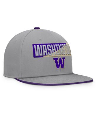 Men's Gray Washington Huskies Duo Snapback Hat