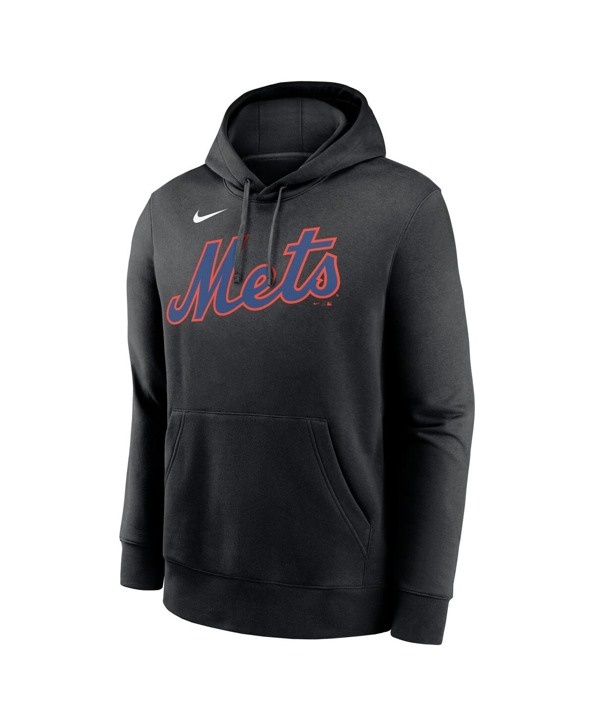 Nike Juan Soto Black New York Mets Player Name & Number Club Fleece Pullover Hoodie In Black