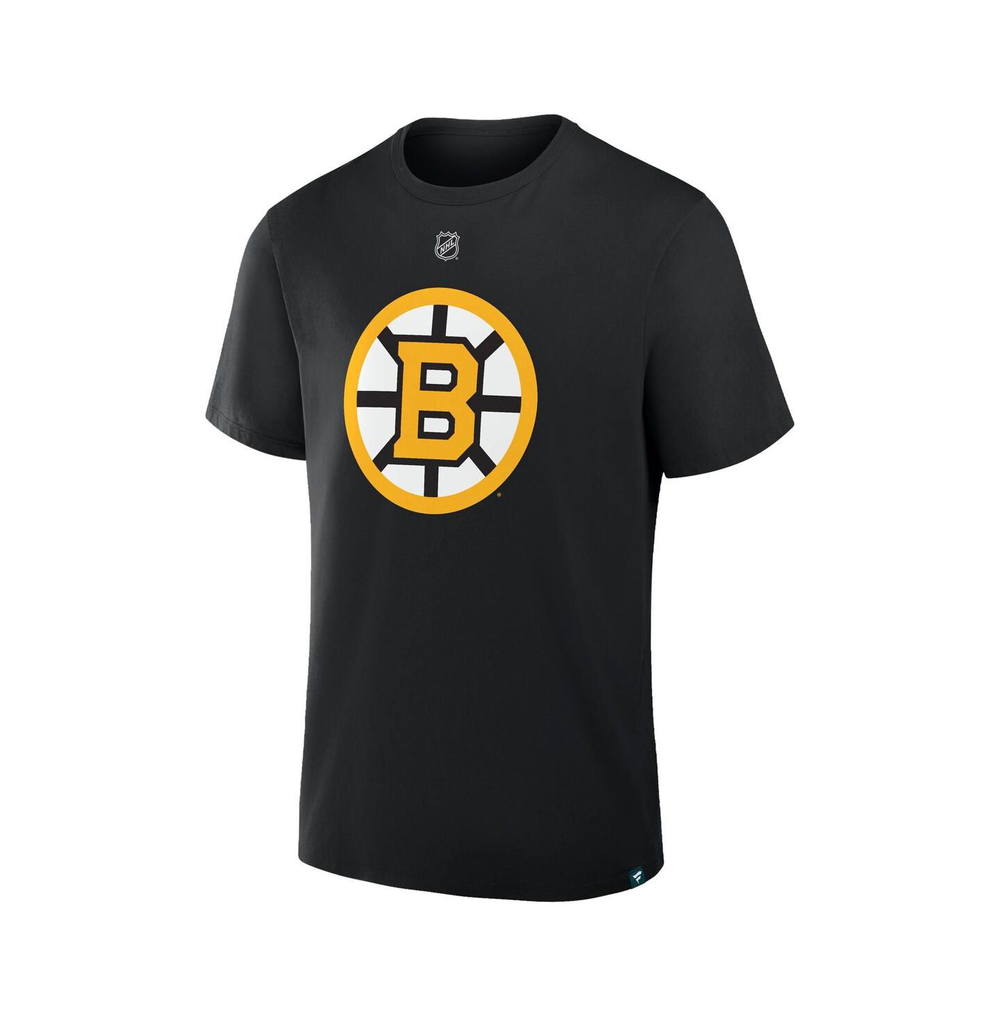 Мужская футболка Fanatics Charlie McAvoy Black Boston Bruins Authentic Stack Name & Number — фото 2