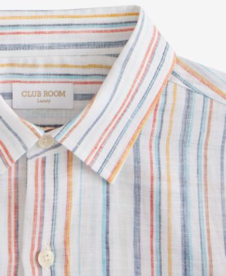 Men's Casa Regular-Fit Floral Button-Down Linen Shirt, Macy's Exclusive