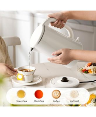 1.8L Double-Wall Stainless Steel Electric Kettle with Auto Shut-Off