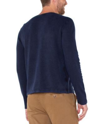 Men's Cotton Long-Sleeve Henley Shirt