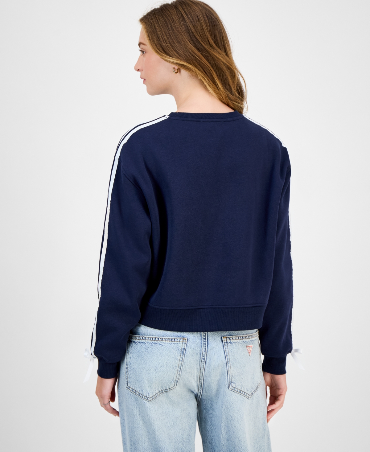 Rebel Veil Juniors' Novelty Crewneck Sweatshirt In Blue