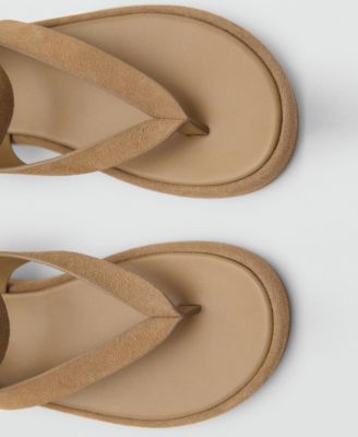 Women's Buckle Split Leather Sandals