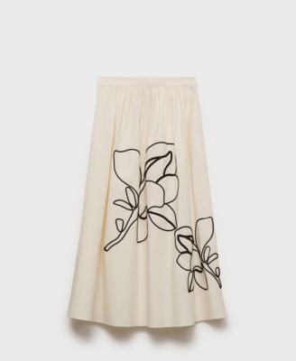 Women's Embroidered Cotton Skirt