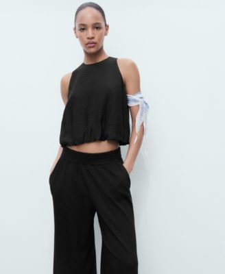 Women's Fine Knit Straight Fit Pants