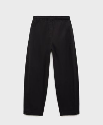 Women's Paper Bag Cotton Pants