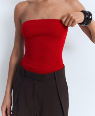 Women's Strapless Fitted Top