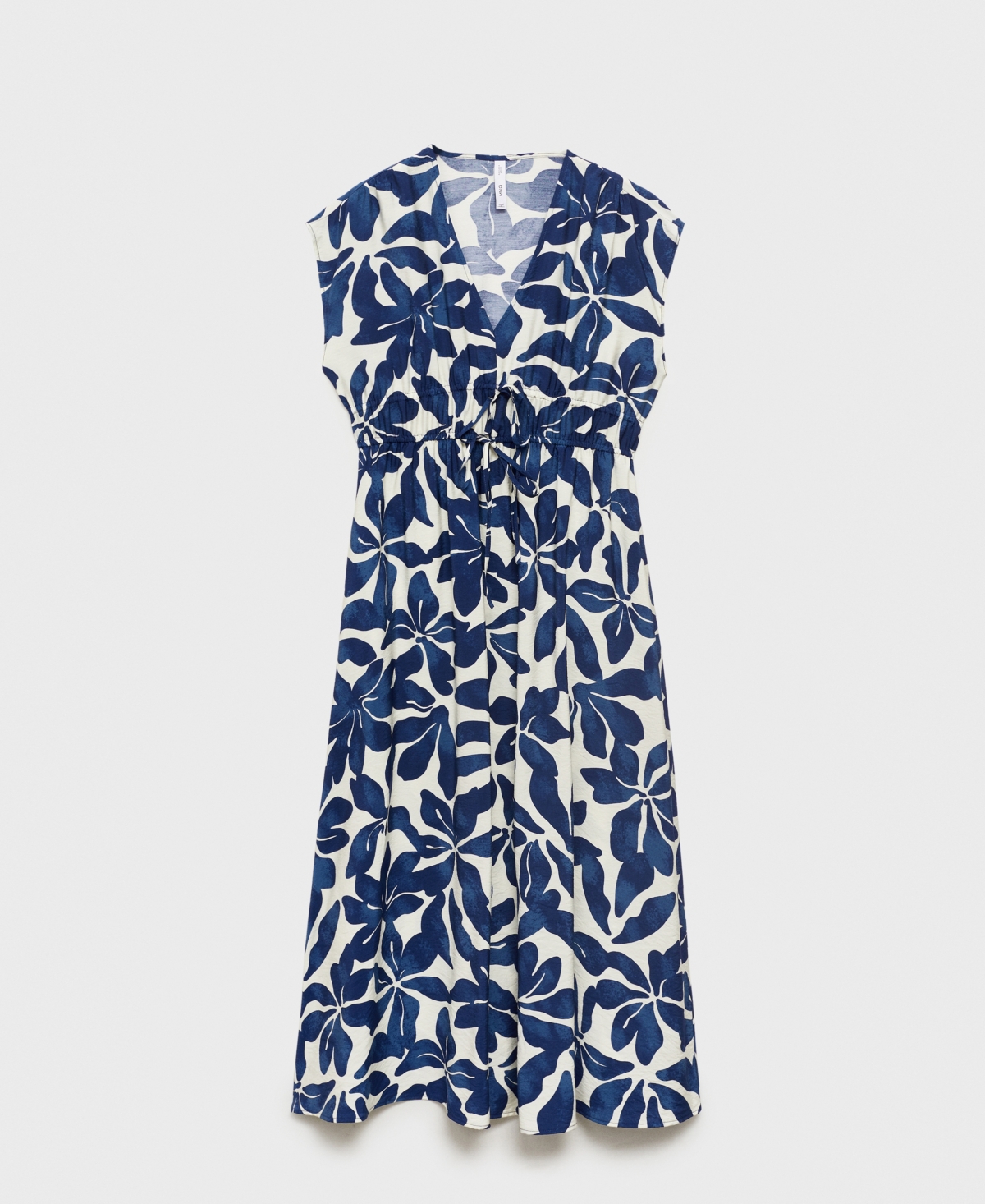Mango Women's Long Printed Dress In Blue
