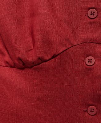 Women's Buttoned Midi Dress