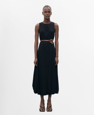 MANGO - Women's Balloon Effect Long Dress