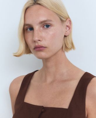 Women's Buttons Cotton Top