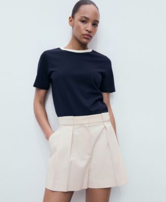 Women's Pleated Tailored Shorts