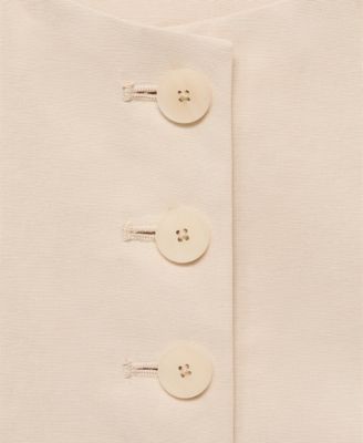 Women's Buttoned Suit Vest