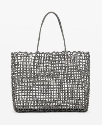 MANGO - Women's Braided Shoulder Bag