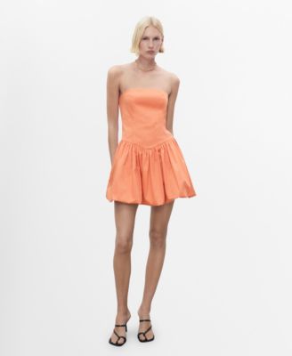 MANGO - Women's Short Balloon-Effect Dress