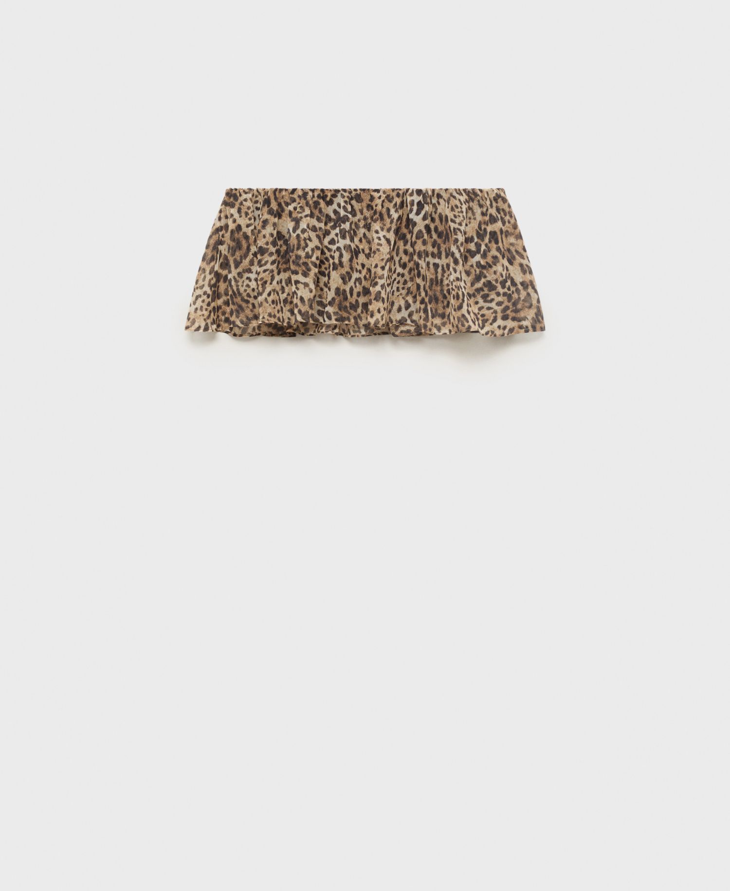 Women's Leopard Print Crop Top