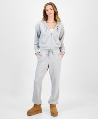 Juniors' Drawstring-Waist Scuba Jogger Pants