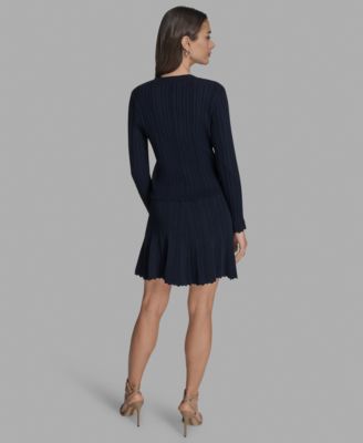 Women's Textured-Knit Cropped Cardigan