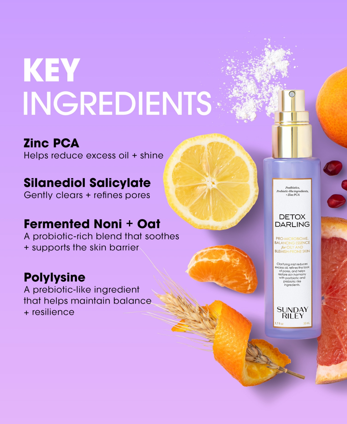 Sunday Riley Detox Darling Pro-microbiome, Balancing Essence For Oily & Blemish-prone Skin, 1.7 Oz. In Transparent
