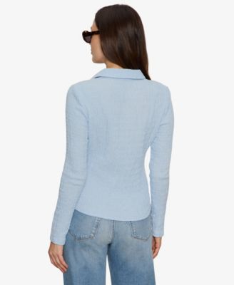 Women's Long Sleeve Textured Top
