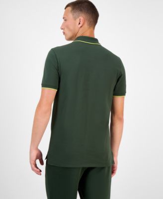 Hugo Boss Men's Dinoso Slim Fit Short Sleeve Tipped Polo Shirt