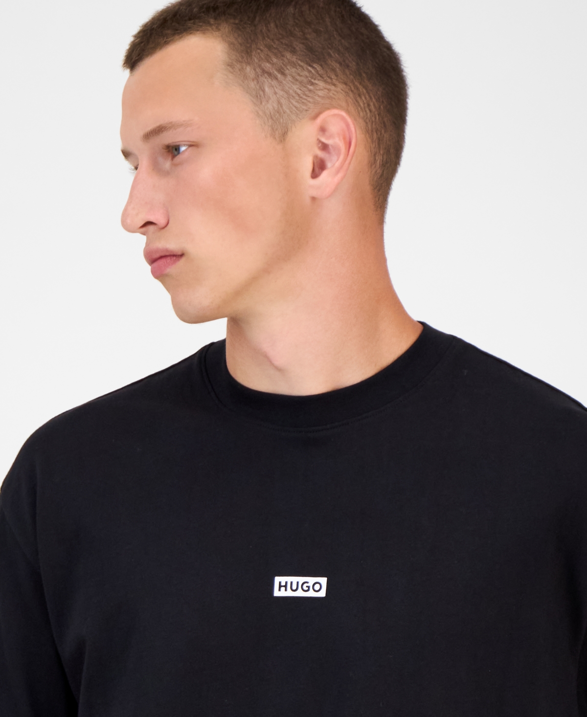 Hugo Boss Hugo Nalono Graphic T-shirt In Black