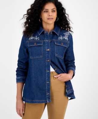Petite Denim Garden Jacket, Macy's Exclusive