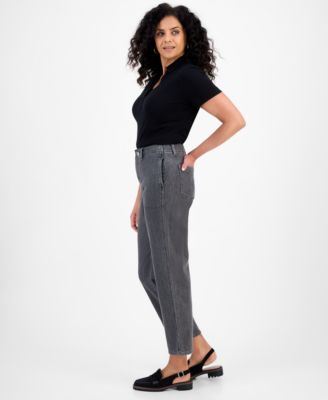 Women's Mid-Rise Relaxed Straight-Leg Jeans, Macy's Exclusive