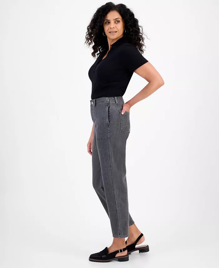 Women's Mid-Rise Relaxed Straight-Leg Jeans - thumbnail 3