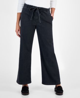 Women's Wide-Leg Pull-On Jeans, Macy's Exclusive 