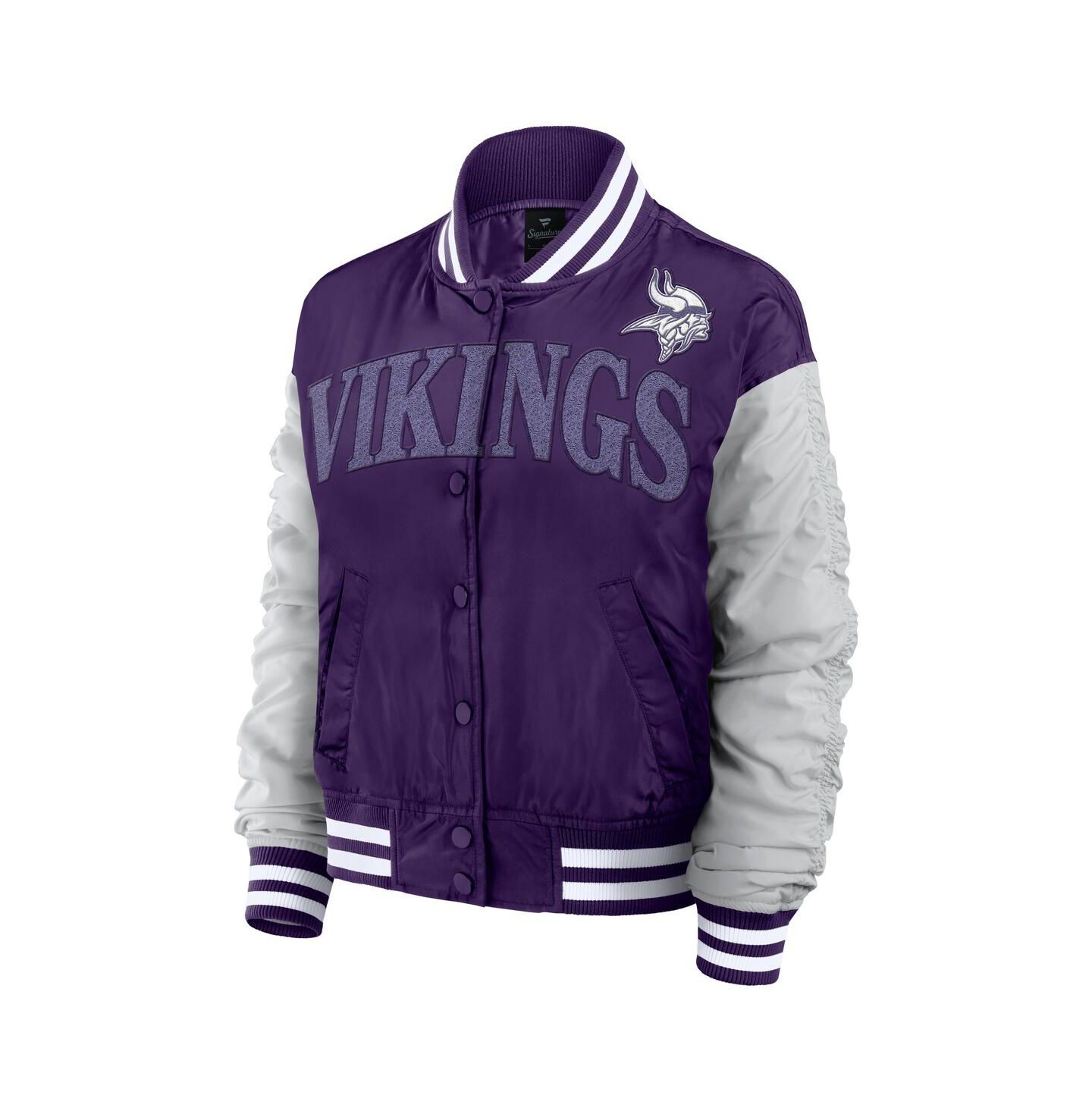 Женская куртка Fanatics Purple Minnesota Vikings Elements Wave Full-Snap — фото 2