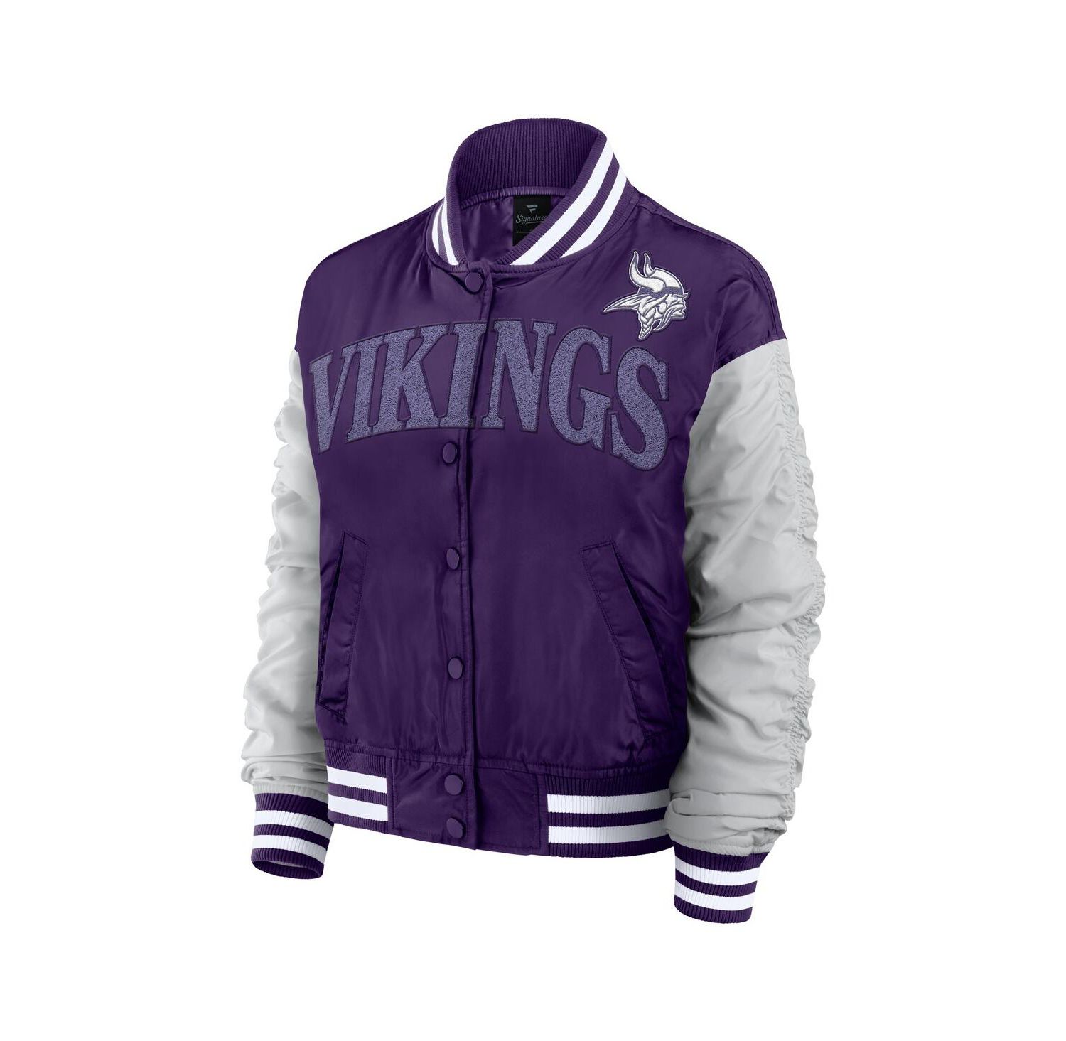 Women's Purple Minnesota Vikings Elements Wave Full-Snap Jacket