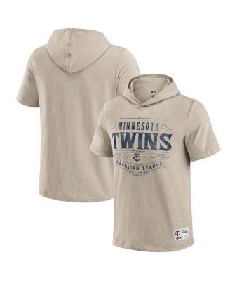 Fanatics - Men's Tan Minnesota Twins Hooded T-Shirt