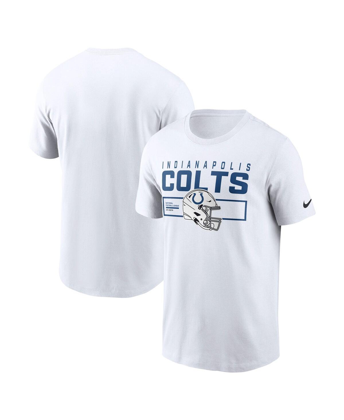 Nike White Indianapolis Colts Primetime Helmet Essential T-shirt In White