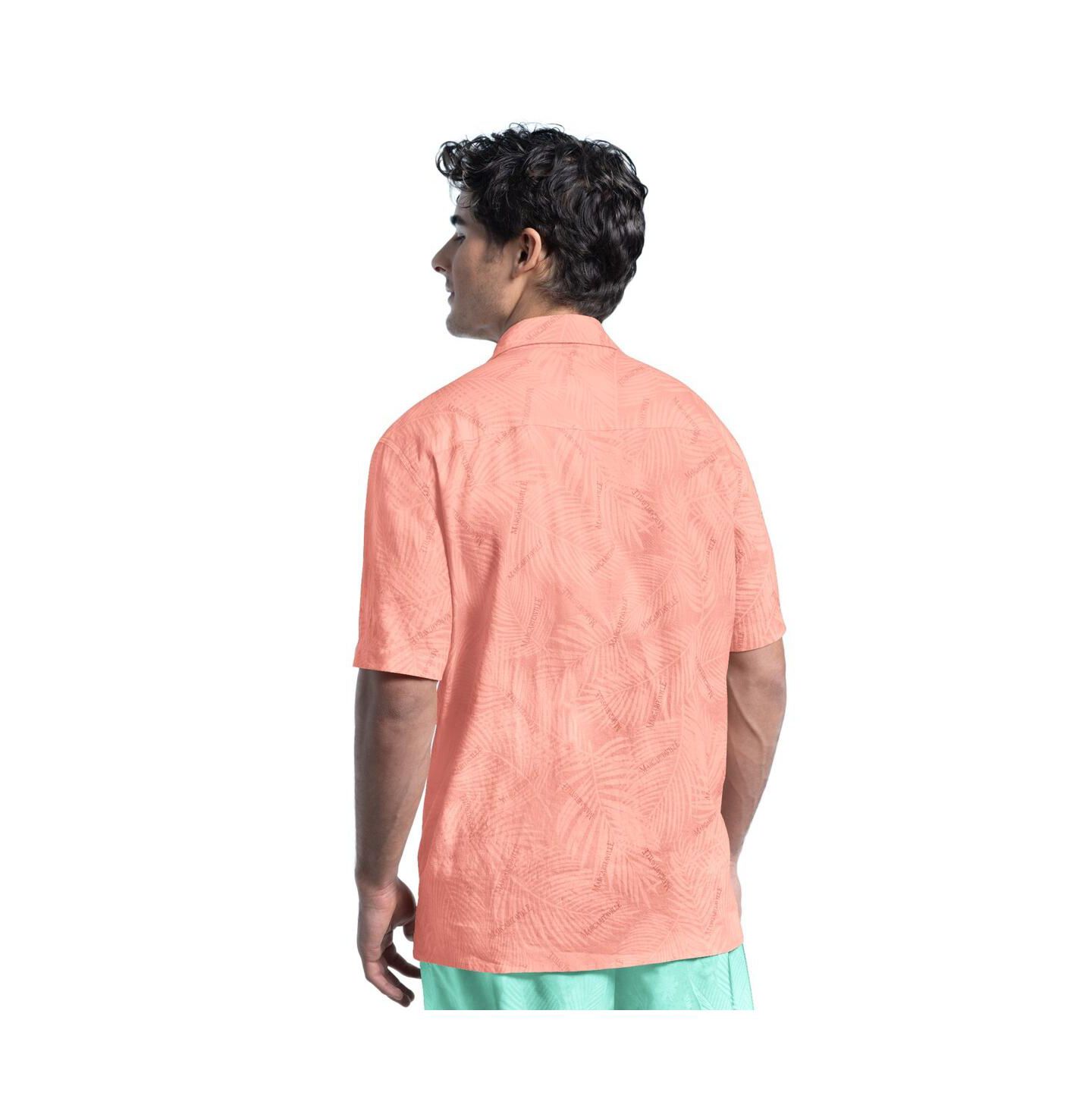 Мужская рубашка Margaritaville Coral Houston Astros Linen Party Button-Up — фото 2