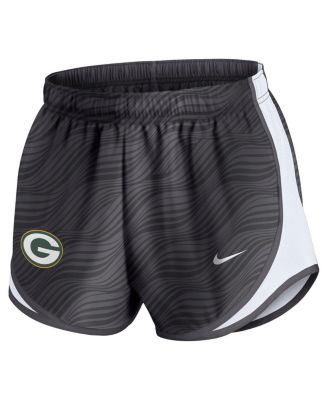 Women's Anthracite Green Bay Packers Tempo Performance Shorts