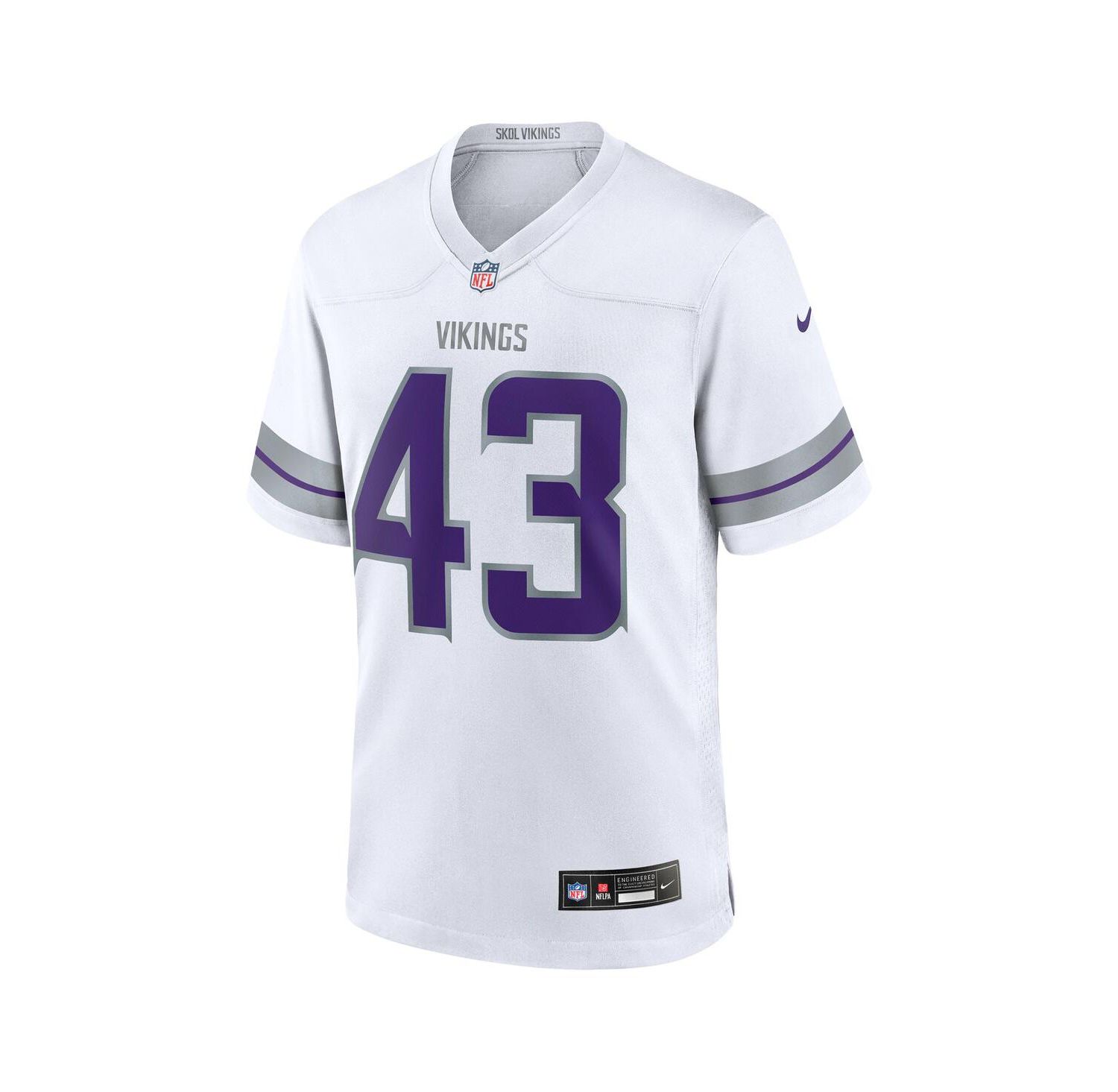 Men's Andrew Van Ginkel White Minnesota Vikings Alternate Game Jersey