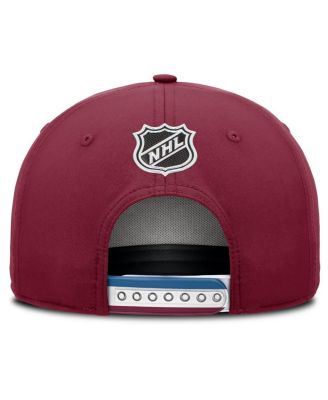 Men's Burgundy Colorado Avalanche 2025 NHL Draft Authentic Pro On-Stage Podium A-Frame Adjustable Hat